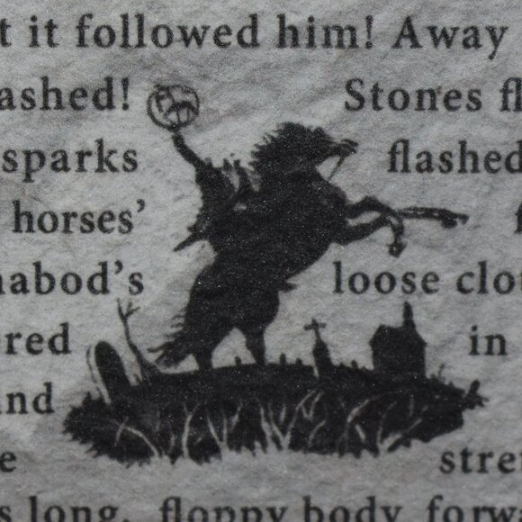 The Legend Of Sleepy Hollow Headless Horseman Quote Plaque Sign Gothic Decor - Picture 10 of 11